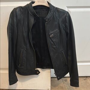 Black Leather biker Jacket